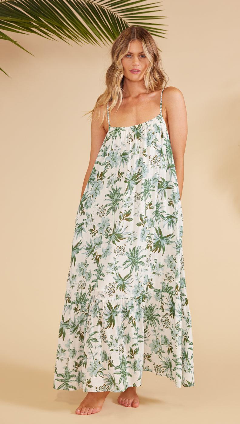 Marlow Maxi Dress Tropical Teal, Dress by Mink Pink | LIT Boutique
