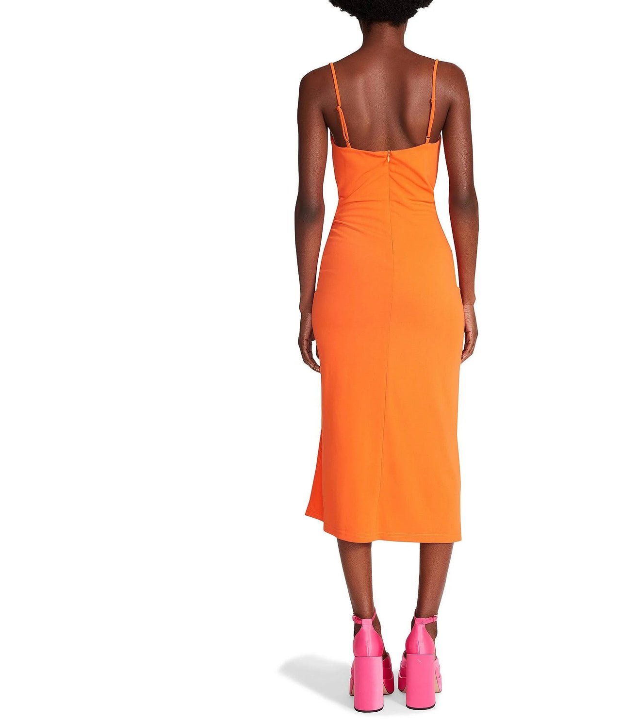 Mica Dress Bright Orange, Dress by Steve Madden | LIT Boutique