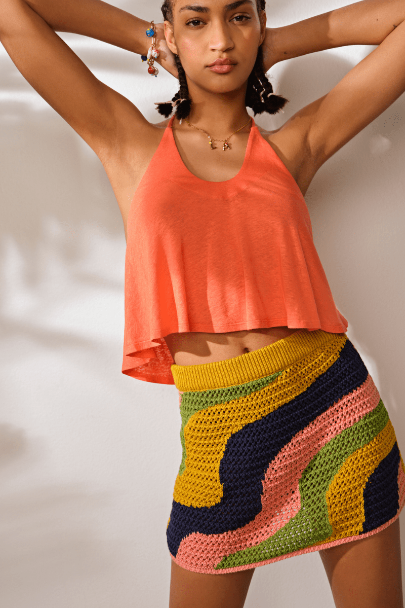 Mila Crochet Mini Forsythia Combo, Bottoms by Free People | LIT Boutique