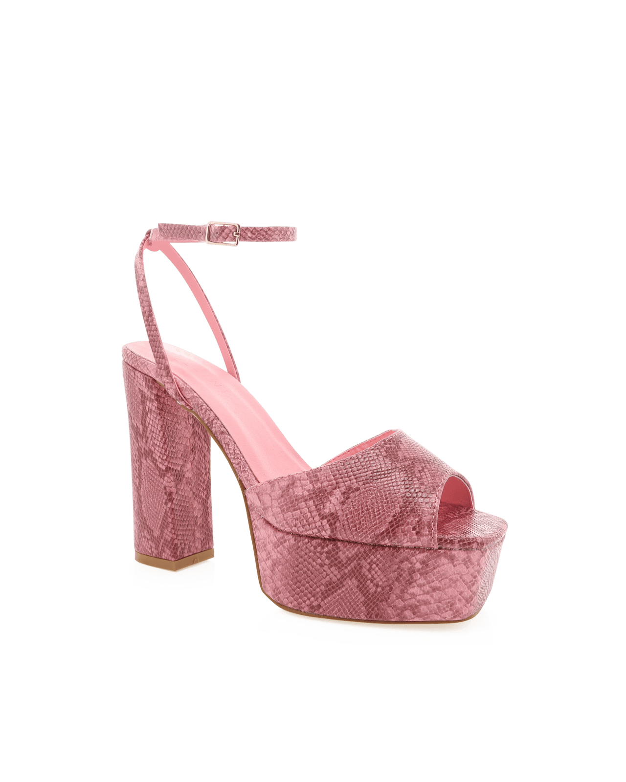 Milana Python Platform Sandal Rose, Shoes by Billini Shoes | LIT Boutique