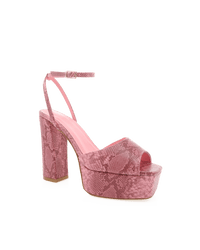 Thumbnail for Milana Python Platform Sandal Rose, Shoes by Billini Shoes | LIT Boutique