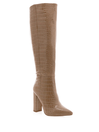 Thumbnail for Milla Snake Knee High Boot Light Taupe, Shoes by Billini Shoes | LIT Boutique