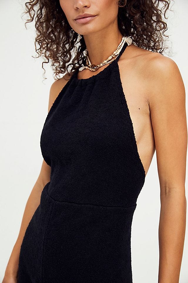 Mina Sweater Romper Black, Dress by Free People | LIT Boutique