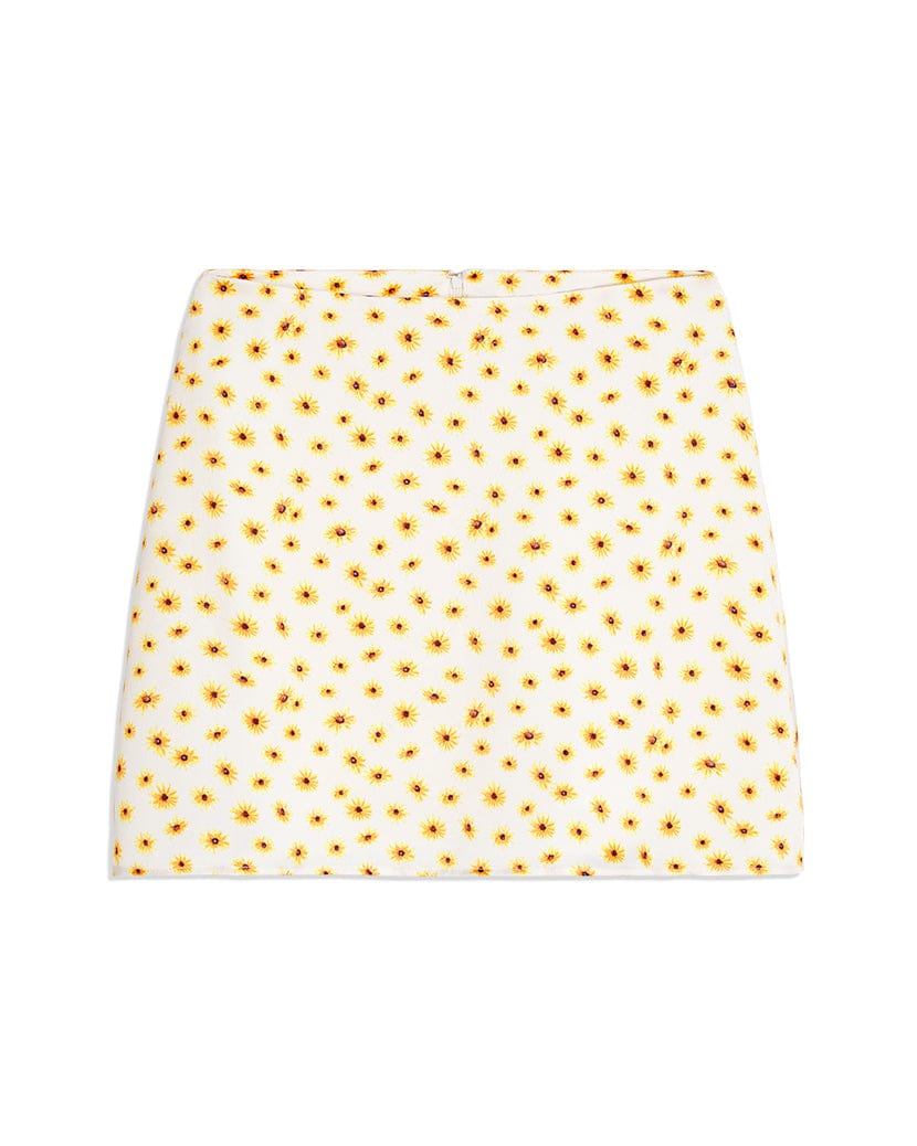 Mini Slip Skirt Ivory Multi, Skirt by We Wore What | LIT Boutique