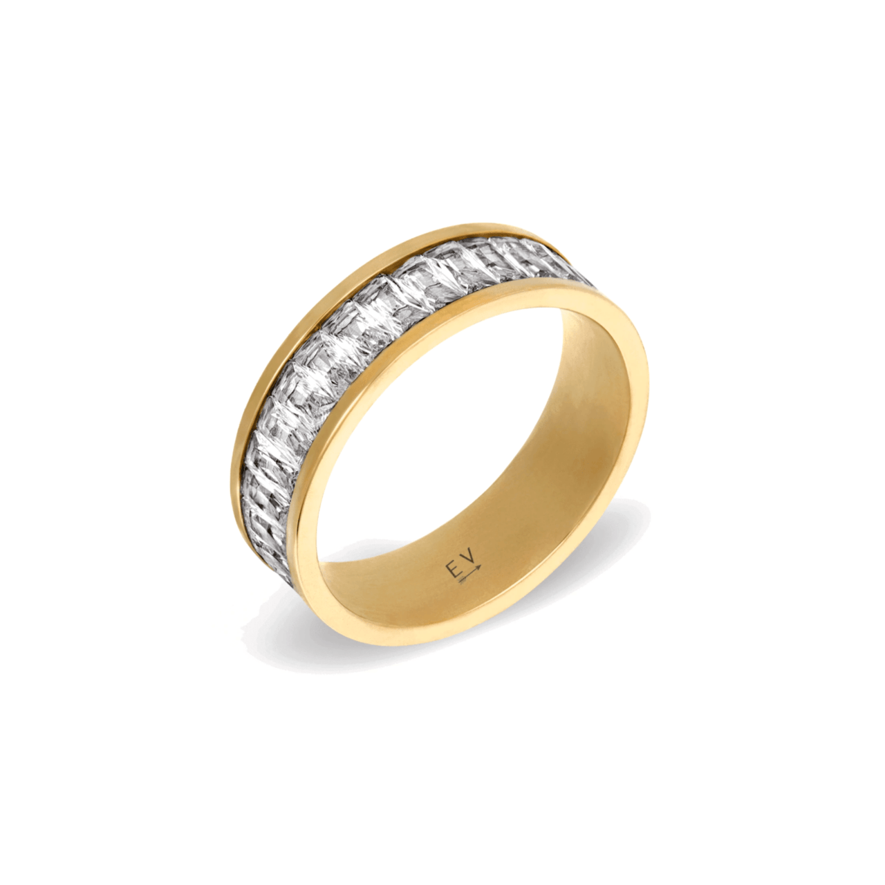 Morgan Diamond Baguette Ring Gold, Ring by Ellie Vail | LIT Boutique