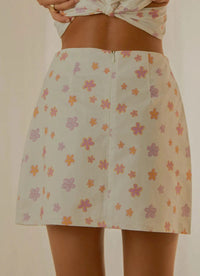 Thumbnail for Morning Market Mini Skirt Pink Wild Poppies, Skirt by PepperMayo | LIT Boutique
