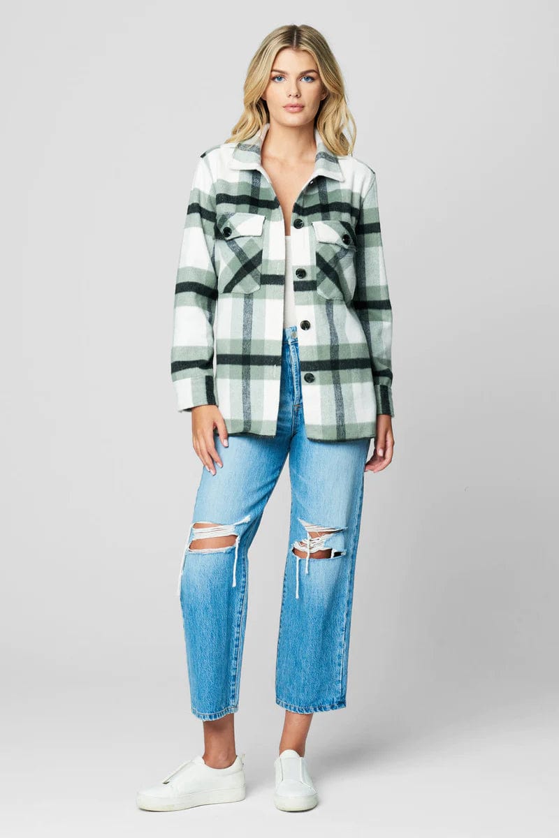 Mountain Top Plaid Shacket, Jacket by Blank NYC | LIT Boutique