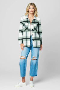Thumbnail for Mountain Top Plaid Shacket, Jacket by Blank NYC | LIT Boutique