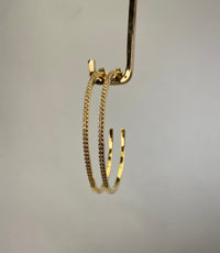 Thumbnail for Naia Large Studded Hoop Earrings 14k Gold, Earrings by Secret Box | LIT Boutique