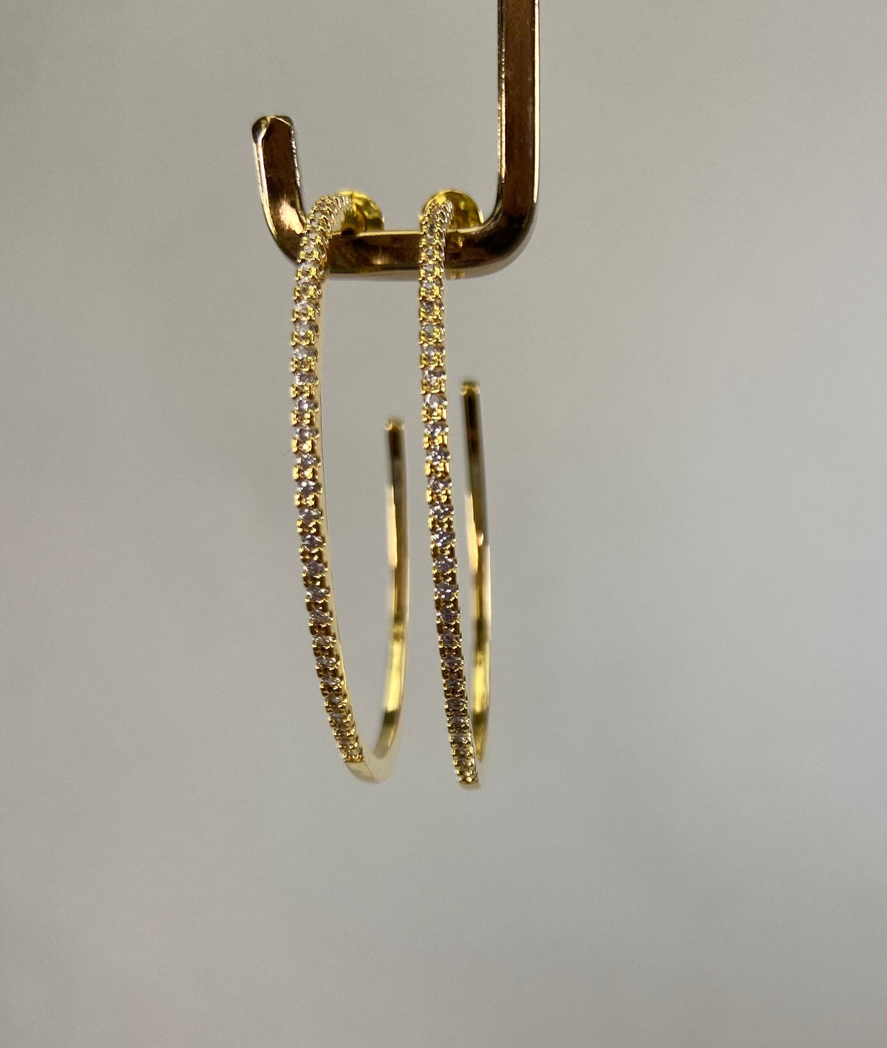 Naia Large Studded Hoop Earrings 14k Gold, Earrings by Secret Box | LIT Boutique