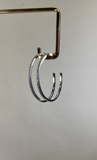 Thumbnail for Naia Studded Hoop Earrings Silver, Earrings by Secret Box | LIT Boutique