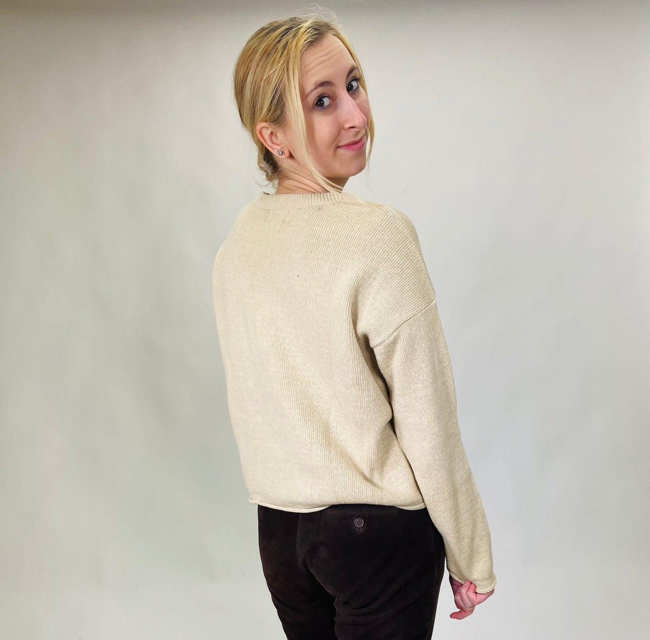 Newbury St Solid Boxy Sweater Camel, Sweater by TownPride | LIT Boutique