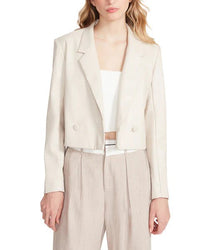 Thumbnail for Nicola Cropped Blazer Bone, Jackets by Steve Madden | LIT Boutique