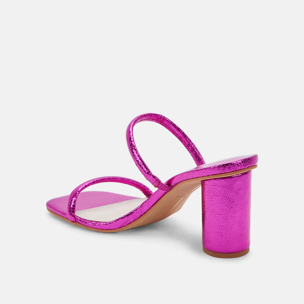 Premium Photo | A high heel electric purple sandal generative AI