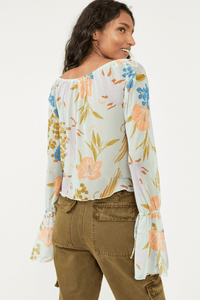 Thumbnail for Of Paradise Top Mint Combo, Tops Blouses by Free People | LIT Boutique