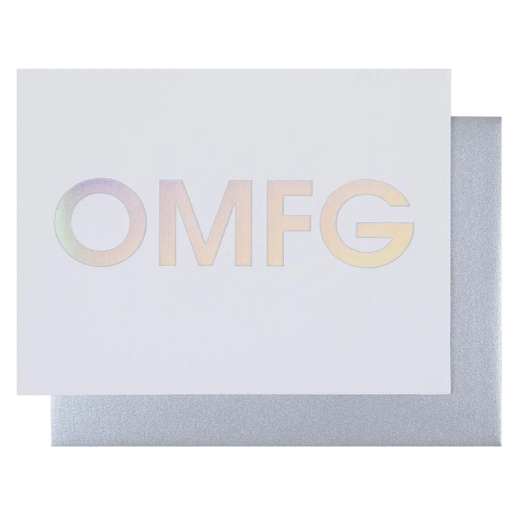 OMFG Letterpress Card, Gift by Chez Gagne | LIT Boutique