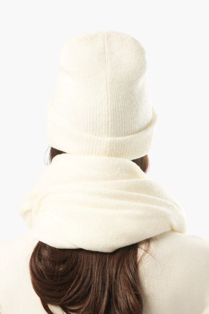 Oversized Sweater Beanie Ivory, Hat by We Wore What | LIT Boutique