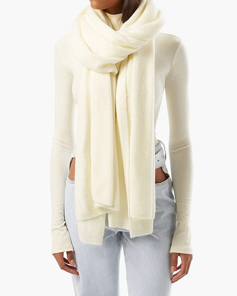 Oversized Sweater Scarf Ivory, Accessories by We Wore What | LIT Boutique