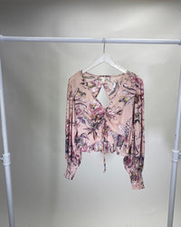 Thumbnail for Petal Top Mauve Pink, Tops Blouses by Band of Gypsies | LIT Boutique
