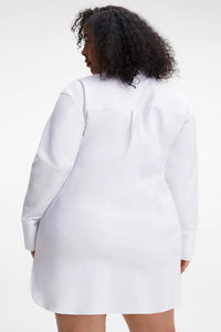 Thumbnail for Poplin Shirt Dress White, Dress by Good American | LIT Boutique