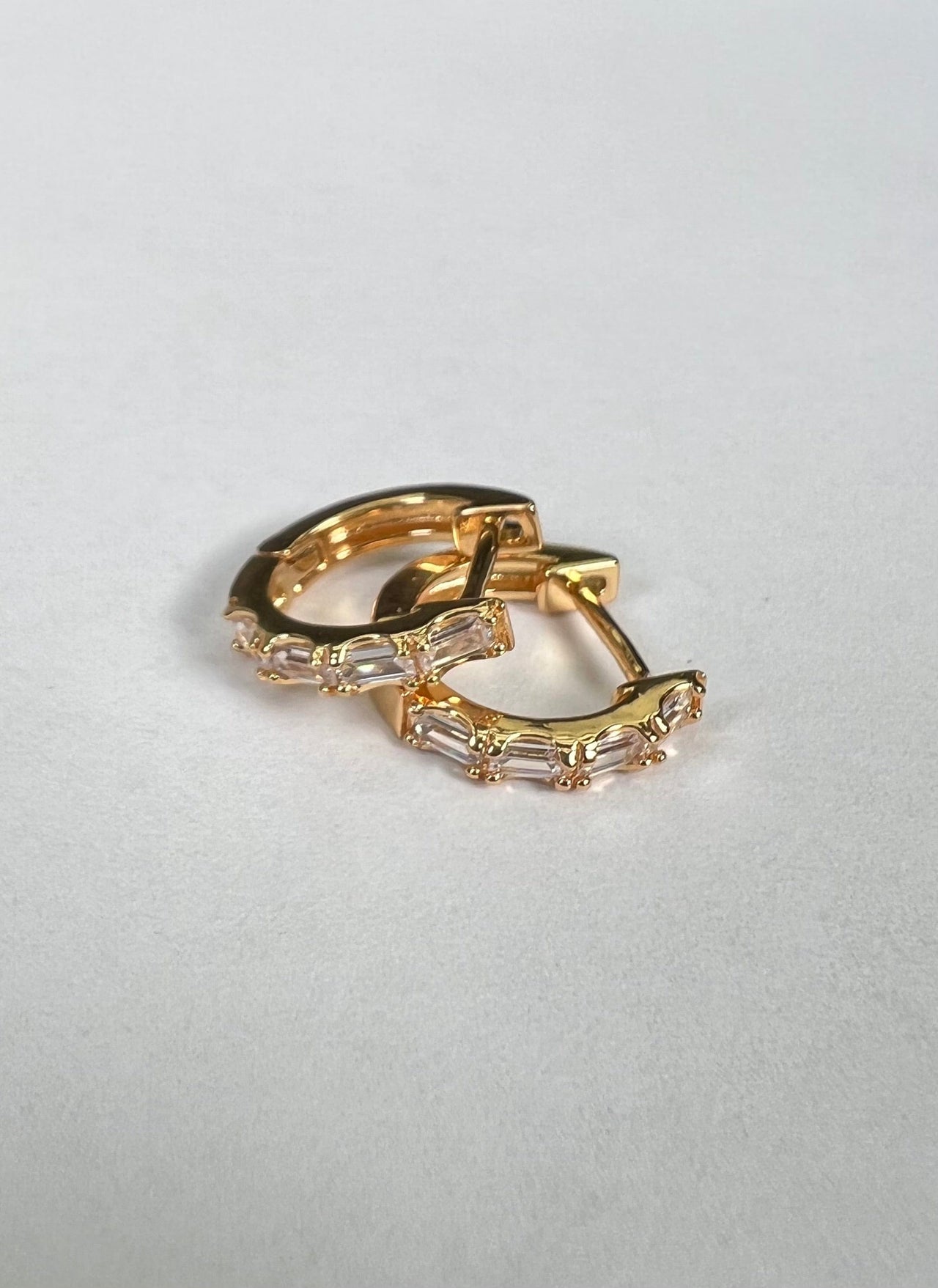 Raine Diamond Huggie Earrings 14k Gold, Earring by LX1204 | LIT Boutique