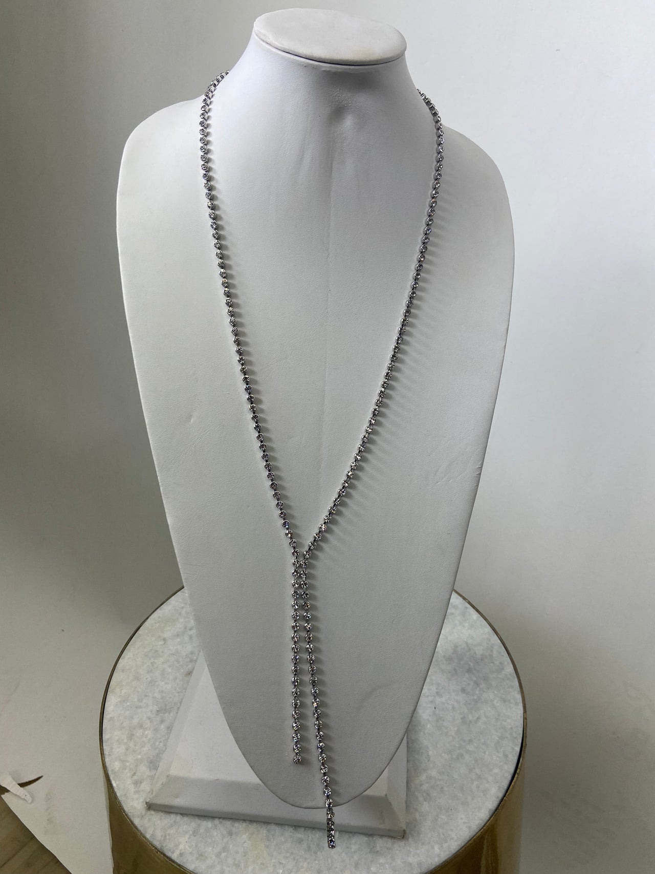 Raine Tennis Necklace Silver, Necklace by Secret Box | LIT Boutique