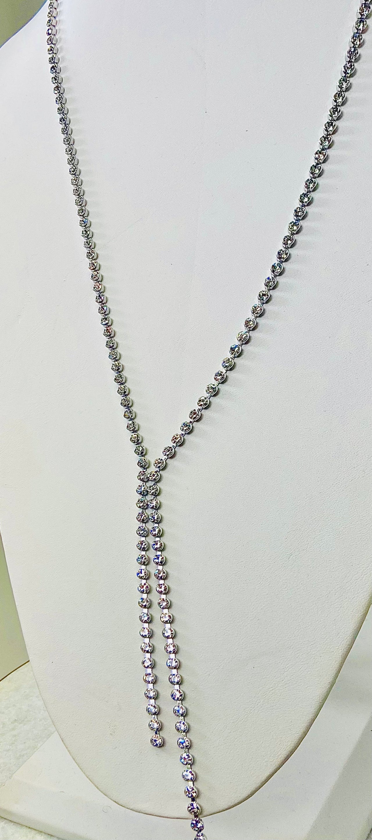 Raine Tennis Necklace Silver, Necklace by Secret Box | LIT Boutique