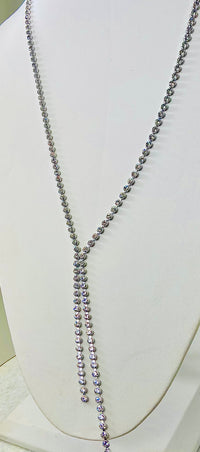 Thumbnail for Raine Tennis Necklace Silver, Necklace by Secret Box | LIT Boutique