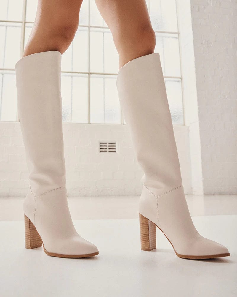 Ramara Knee High Boot Ivory/Natural, Shoes by Billini Shoes | LIT Boutique