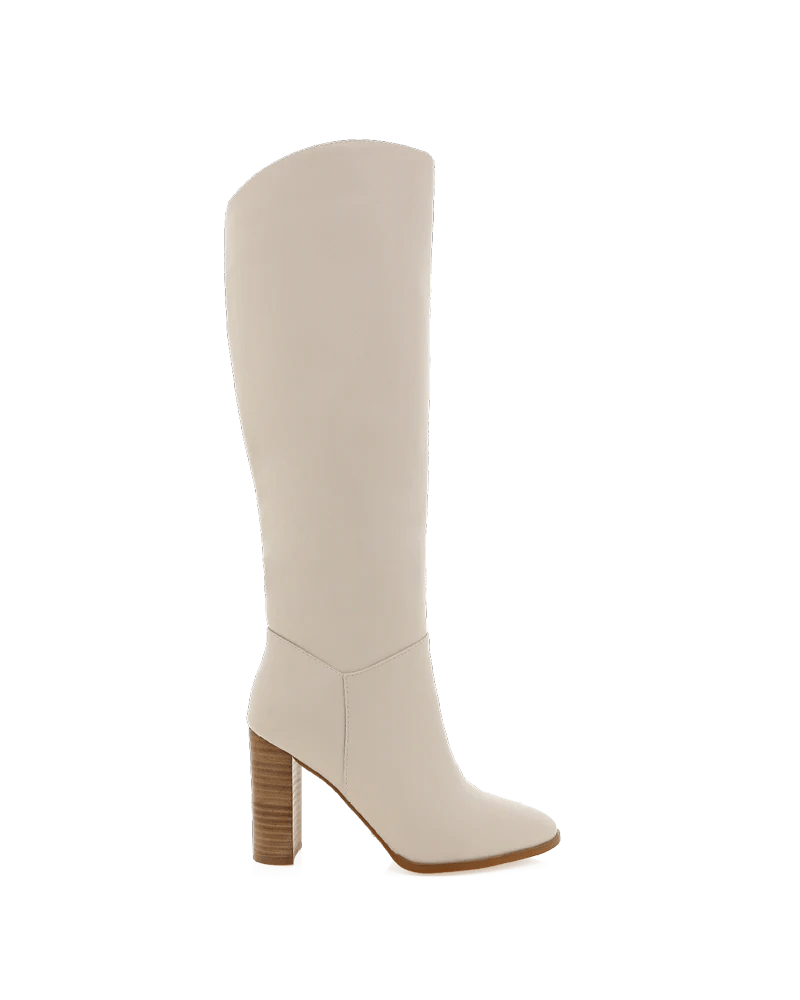 Ramara Knee High Boot Ivory/Natural, Shoes by Billini Shoes | LIT Boutique