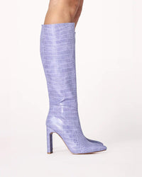 Thumbnail for Rasana Croc Knee High Boot Amethyst, Shoes by Billini Shoes | LIT Boutique