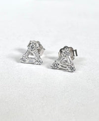 Thumbnail for Regan Triangle Baguette Studs 925 Sterling Silver, Earring by LX1204 | LIT Boutique