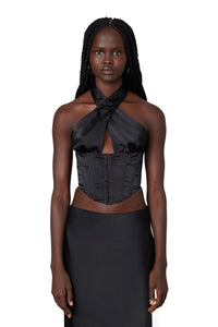 Thumbnail for Ren Corset Black, Tops Blouses by NIA | LIT Boutique