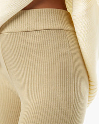 Thumbnail for Ribbed Flare Pant Oat, Bottoms by We Wore What | LIT Boutique