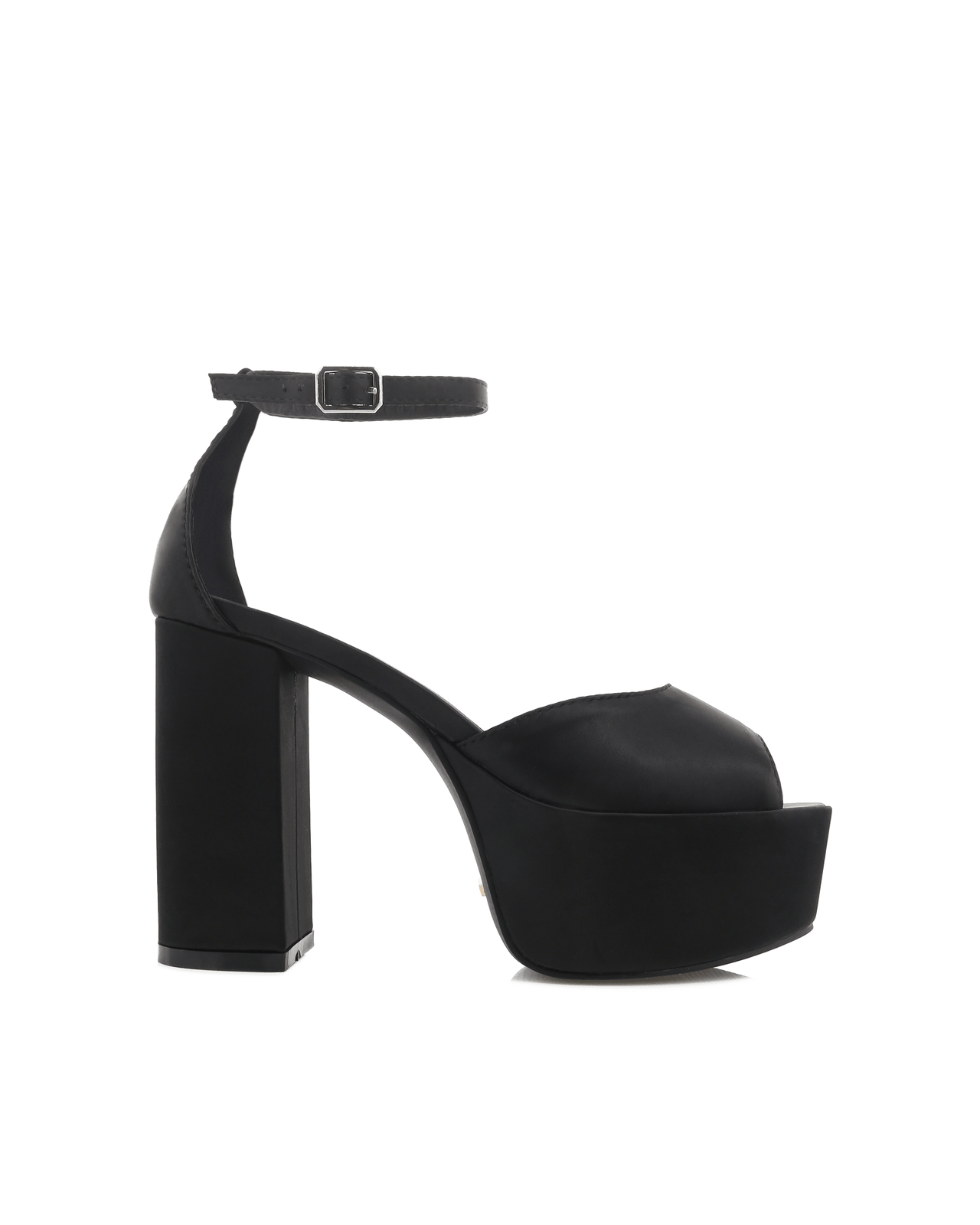 Suede Studded Spike Peep Toe Ankle Strap Chunky Platform Heel –  bvstore-26645