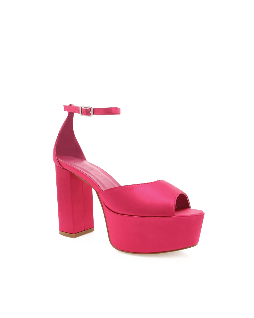 Romara Platform Raspberry Satin, Shoes by Billini Shoes | LIT Boutique