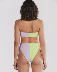 Thumbnail for Romi Colorblock Mid Rise Bikini Bottom Multi, Swim by Charlie Holiday | LIT Boutique