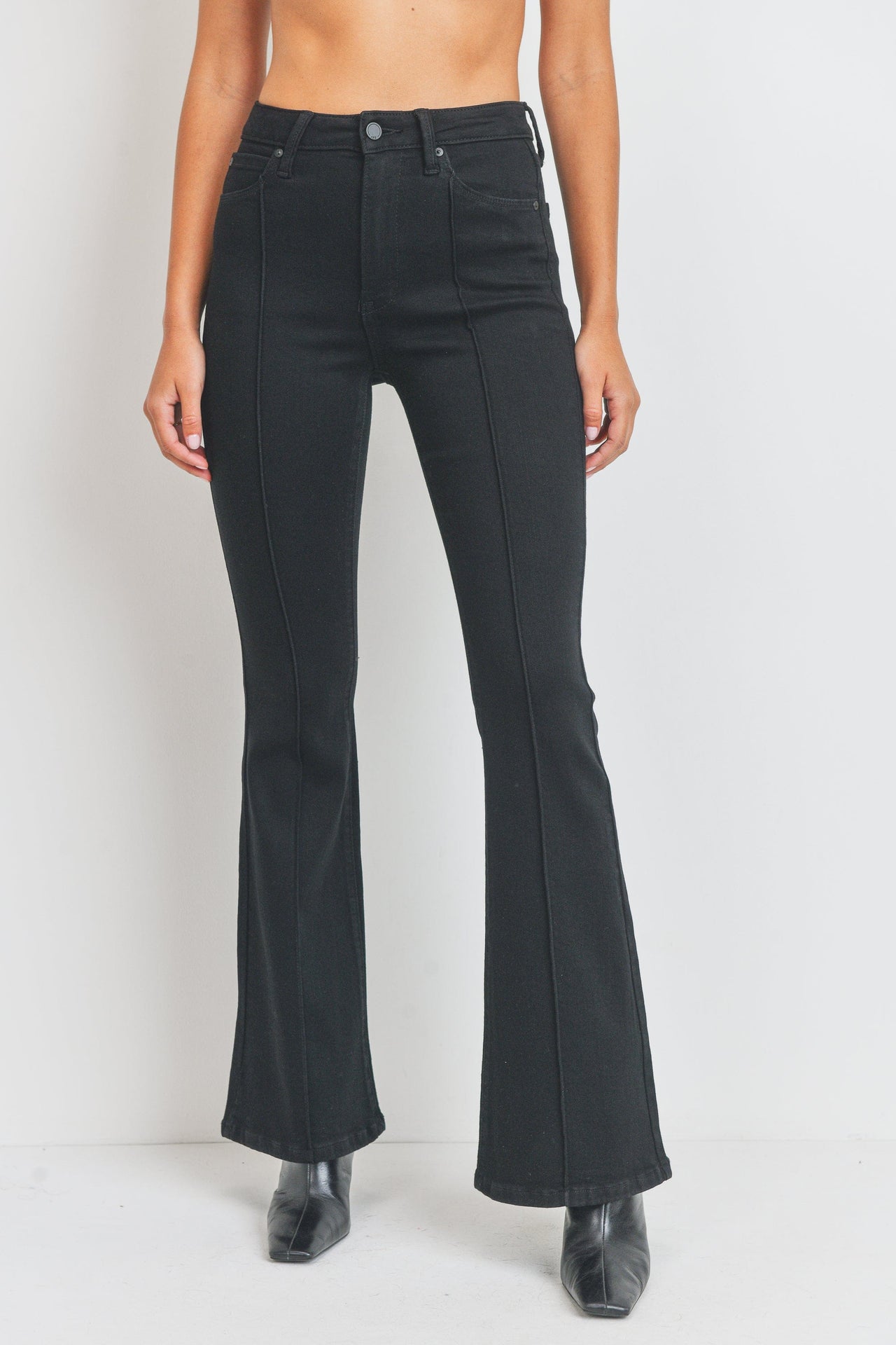 Baleinwalvis Verniel nieuwigheid Roxy Flare Jeans Black | LIT Boutique