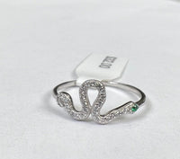 Thumbnail for Saiorse Serpent Diamond Ring 925 Sterling Silver, Ring by PK Jewlery | LIT Boutique