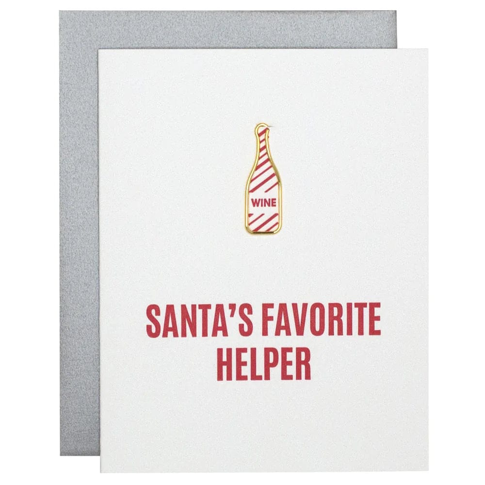 Santa's Favorite Helper Paper Clip Card, Gift by Chez Gagne | LIT Boutique