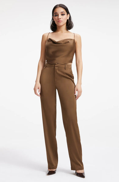 Satin Pants Light Mocha | LIT Boutique