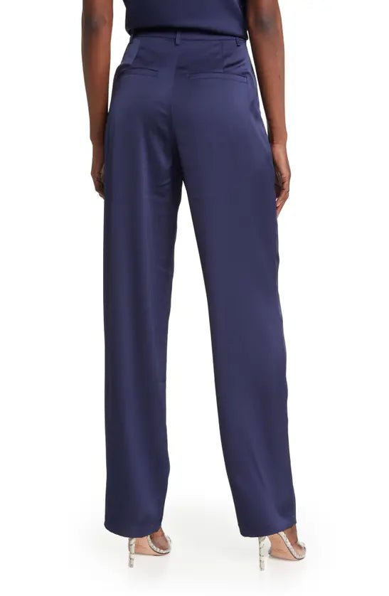 Satin Trouser Blue Rinse, Pant Bottom by Good American | LIT Boutique