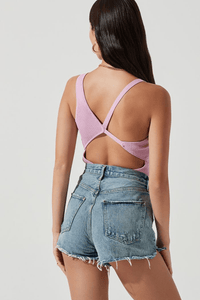 Thumbnail for Shanice One Shoulder Bodysuit Pink, Bra by Astr | LIT Boutique