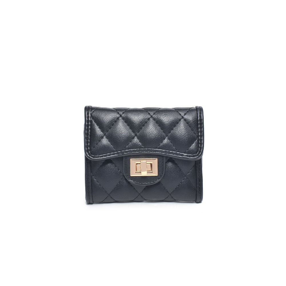 Shantel Quilted Wallet Black, Bag by Urban Expressions | LIT Boutique