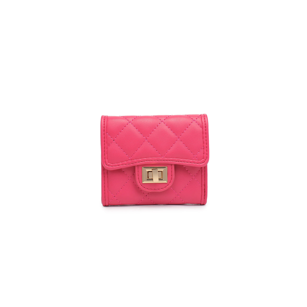 Shantel Quilted Wallet Magenta, Bag by Urban Expressions | LIT Boutique