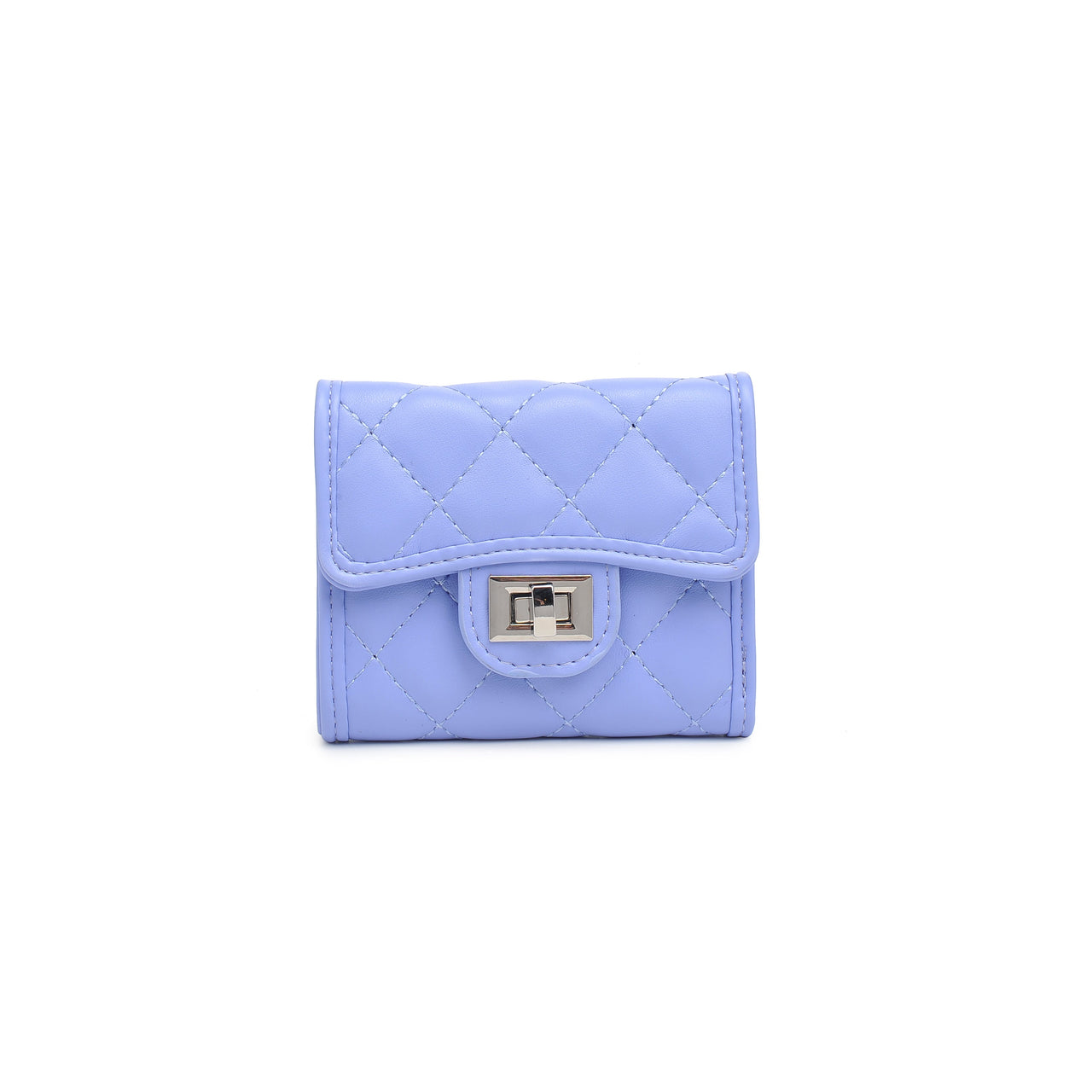 Shantel Quilted Wallet Periwinkle, Bag by Urban Expressions | LIT Boutique