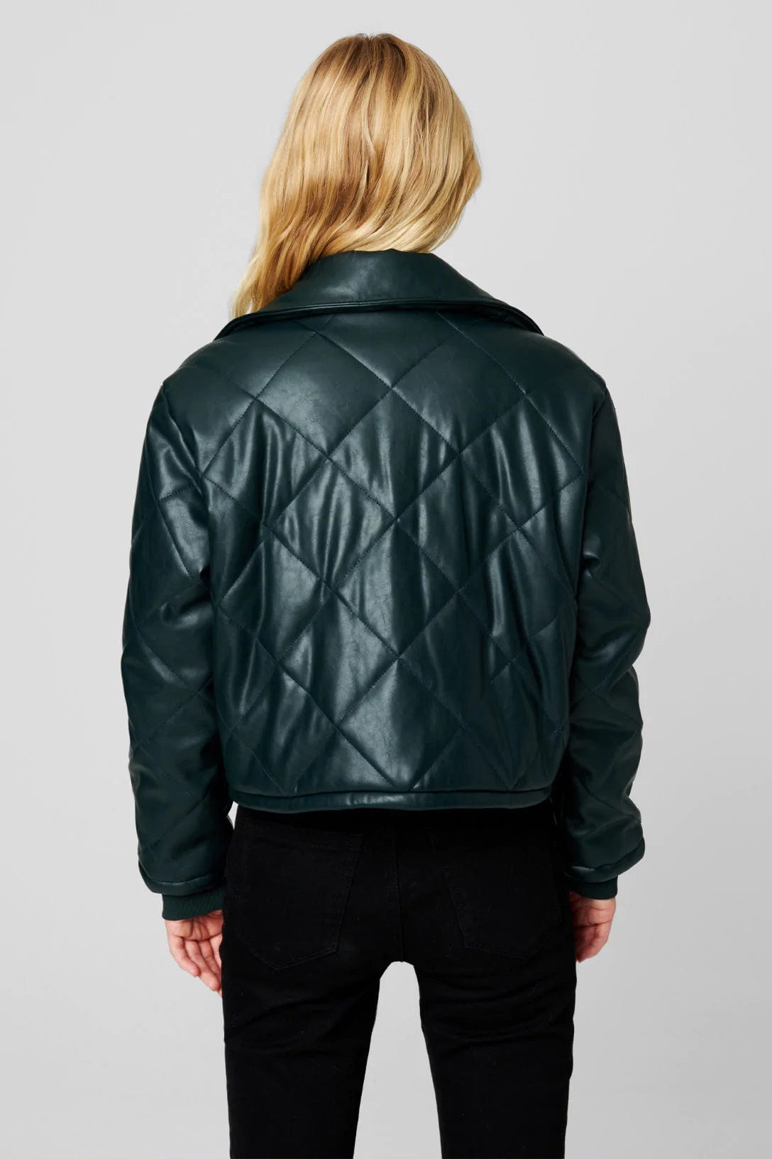 Show And Tell Vegan Leather Bomber Jacket, Jacket by Blank NYC | LIT Boutique