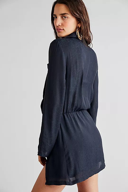 Simone Wrap Mini Dress Black, Dress by Free People | LIT Boutique