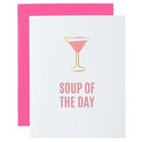 Thumbnail for Soup of the Day Letterpress Card, Gift by Chez Gagne | LIT Boutique