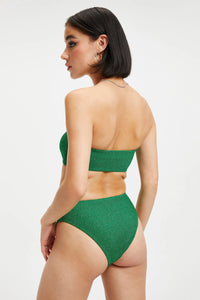 Thumbnail for Sparkle Better Bandeau Top Summer Green, Swim by Good American | LIT Boutique